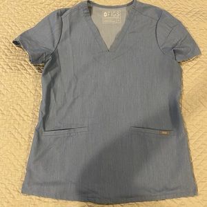 FIGS light blue top